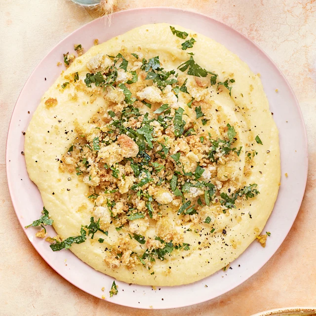 Parmesan Polenta with Pangrattato