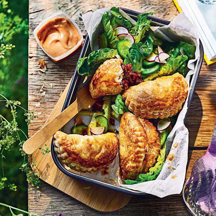 Smoky beef empanadas with chilli mayo