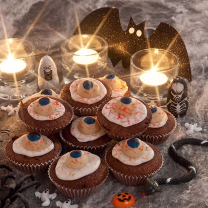 Icky Eyeball Cupcakes