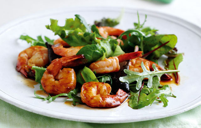 Griddled Prawns with Lime and Rowse Honey Marinade