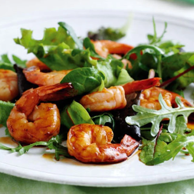 Griddled Prawns with Lime and Rowse Honey Marinade
