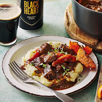 Beef and Stout Stew with Charred Tangerines