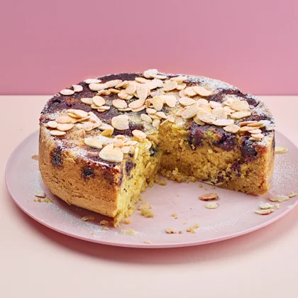 Upside-Down Almond and Cherry Cake