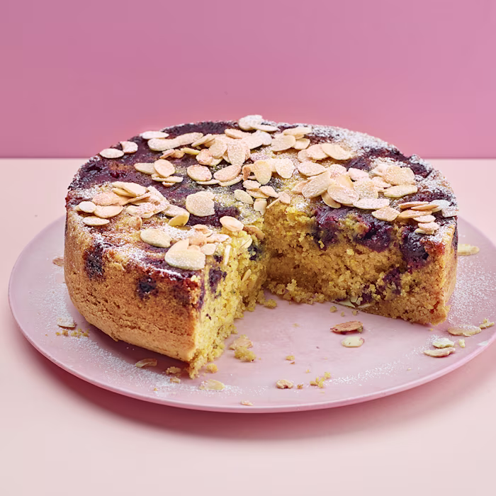 Upside-Down Almond and Cherry Cake