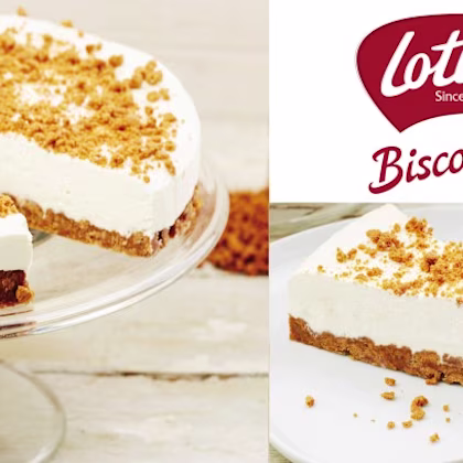 Lotus Biscoff and White Chocolate Cheesecake