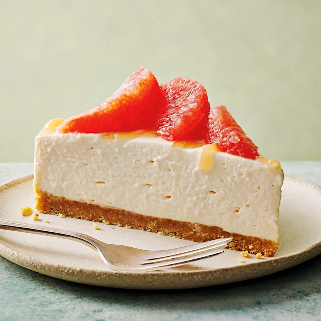 No-Bake Grapefruit Cheesecake