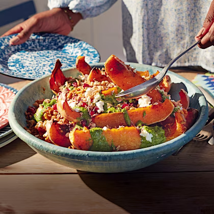 Jewelled Butternut Squash Freekeh