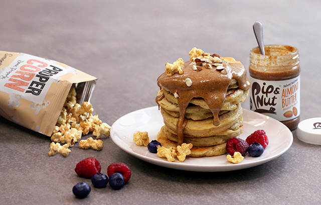 Nutty American Pancake Stack