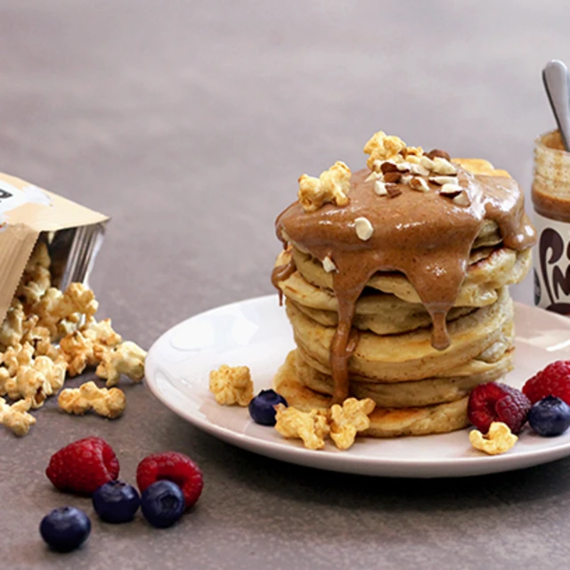 Nutty American Pancake Stack