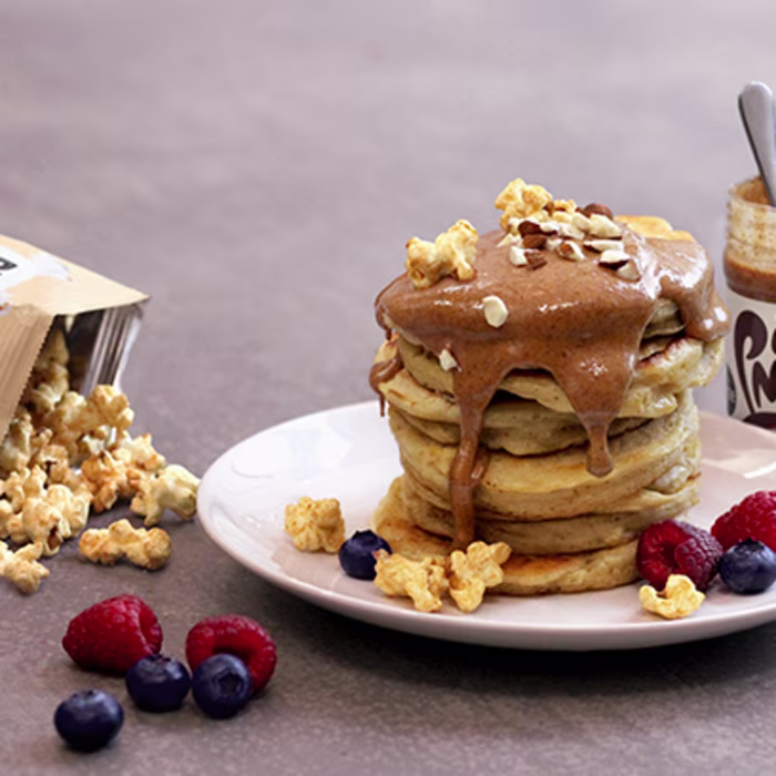 Nutty American Pancake Stack