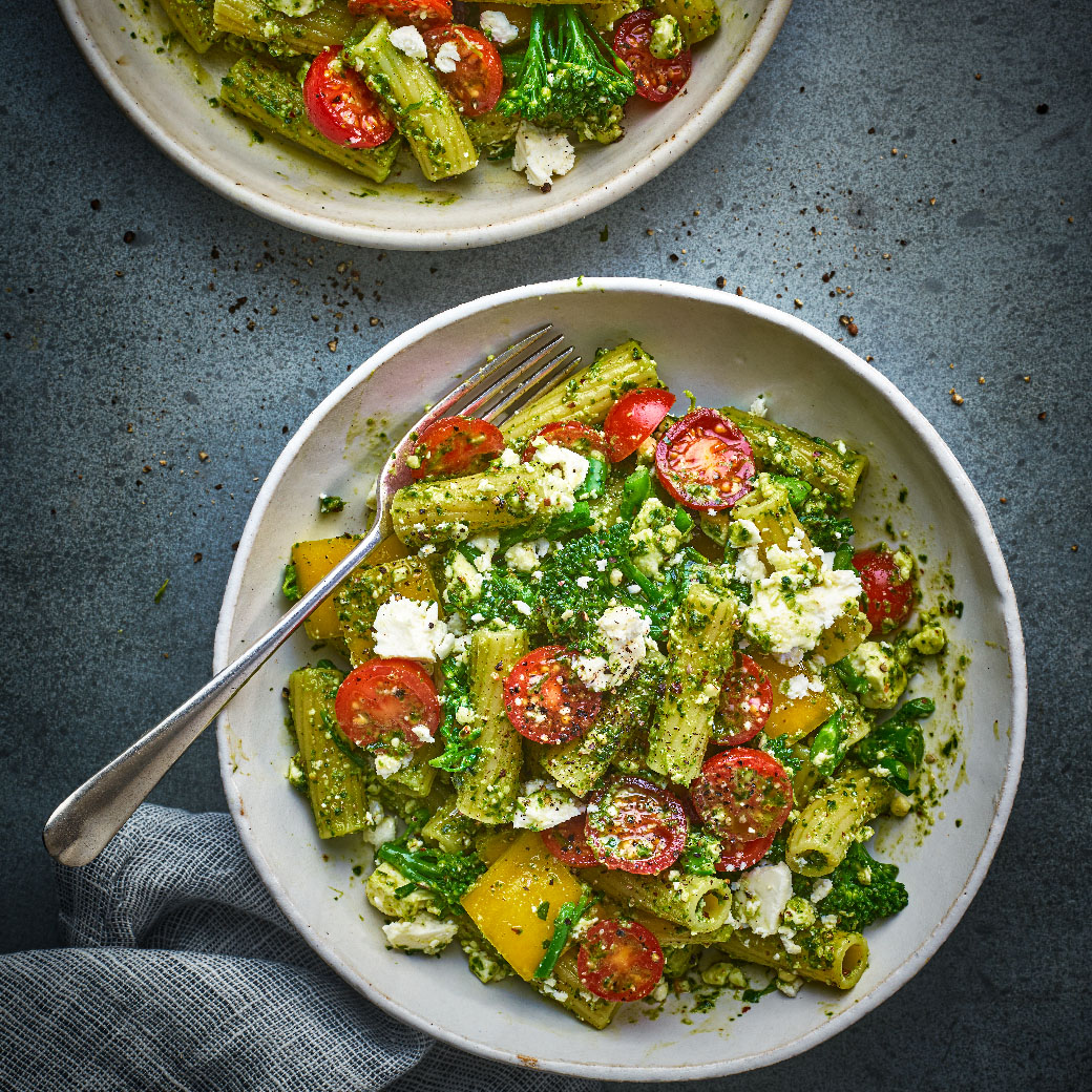 Vegetable Pesto Pasta