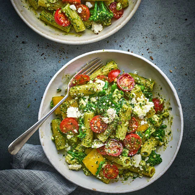 Vegetable Pesto Pasta