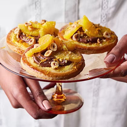 Chocolate Orange Puff Pastry Danishes