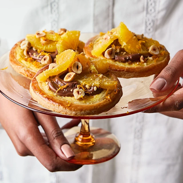 Chocolate Orange Puff Pastry Danishes