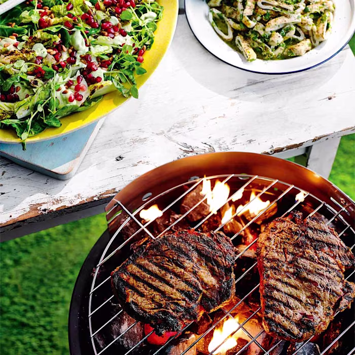 Rib-eye steak with Korean BBQ marinade