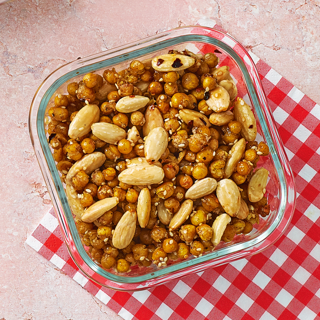 Sweet and Spicy Chickpea and Almond Mix