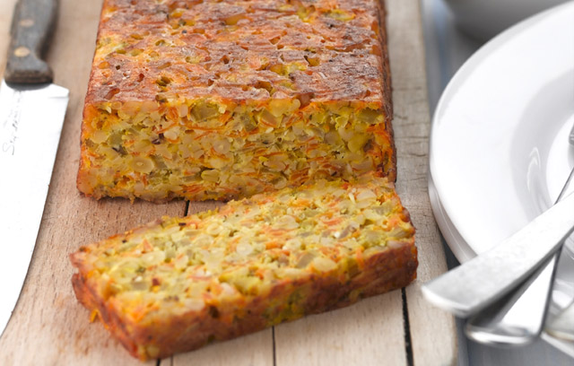 Pine Nut & Carrot Roast with Mushroom Sauce