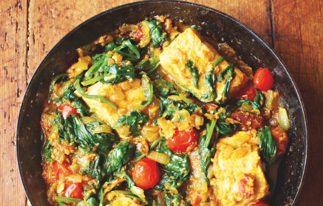 Salmon and Spinach Curry
