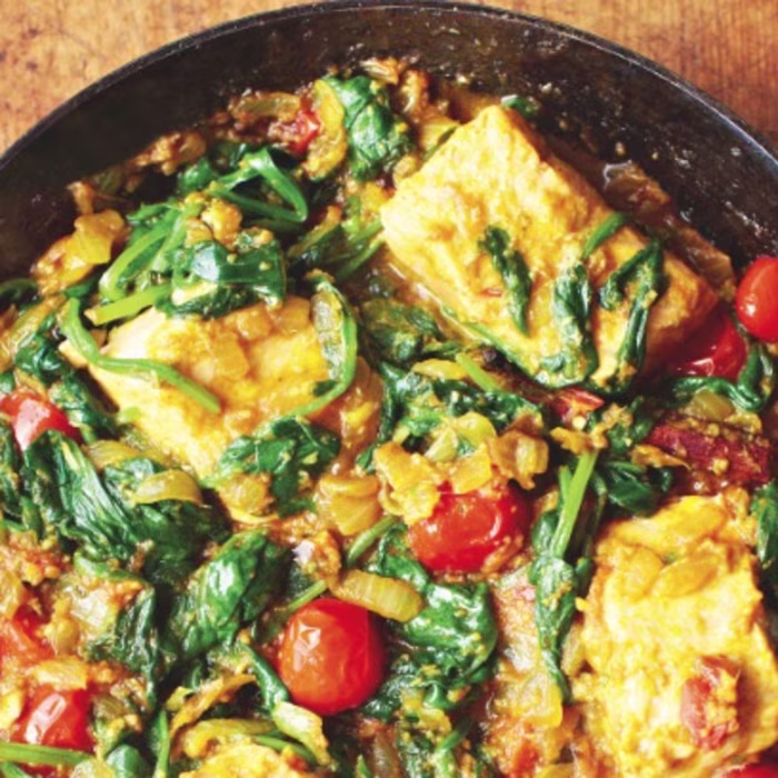 Salmon and Spinach Curry