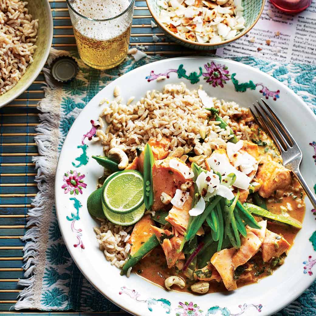 Red Thai Salmon Curry