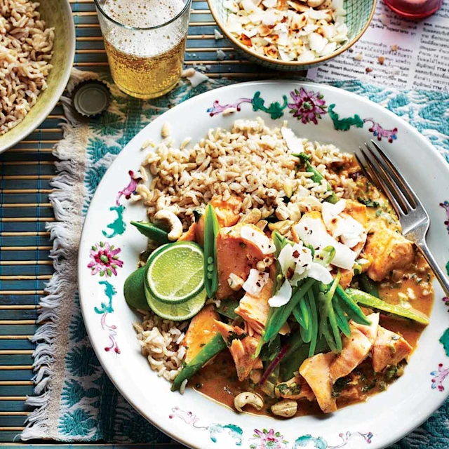 Red Thai Salmon Curry