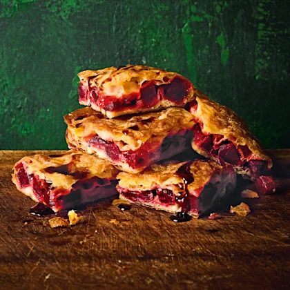 Beetroot and Gorgonzola Burek Slices