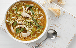 Chicken Tarragon Soup with Orzo Pasta