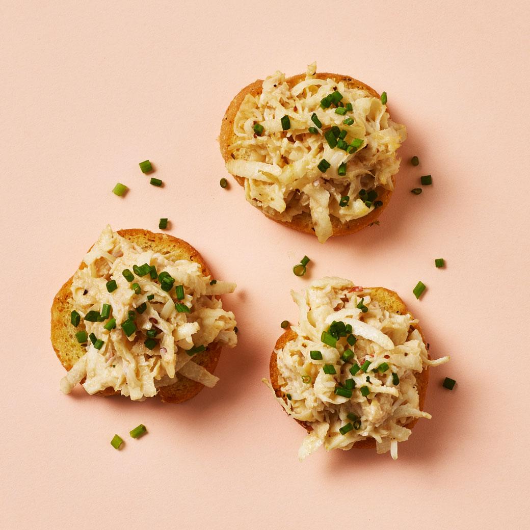 Crab and Celeriac Crostini