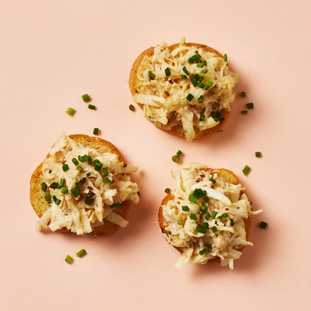Crab and Celeriac Crostini