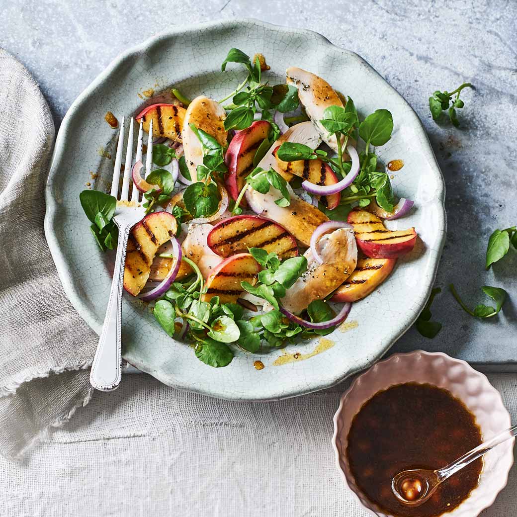 Griddled Peach & Chicken Salad