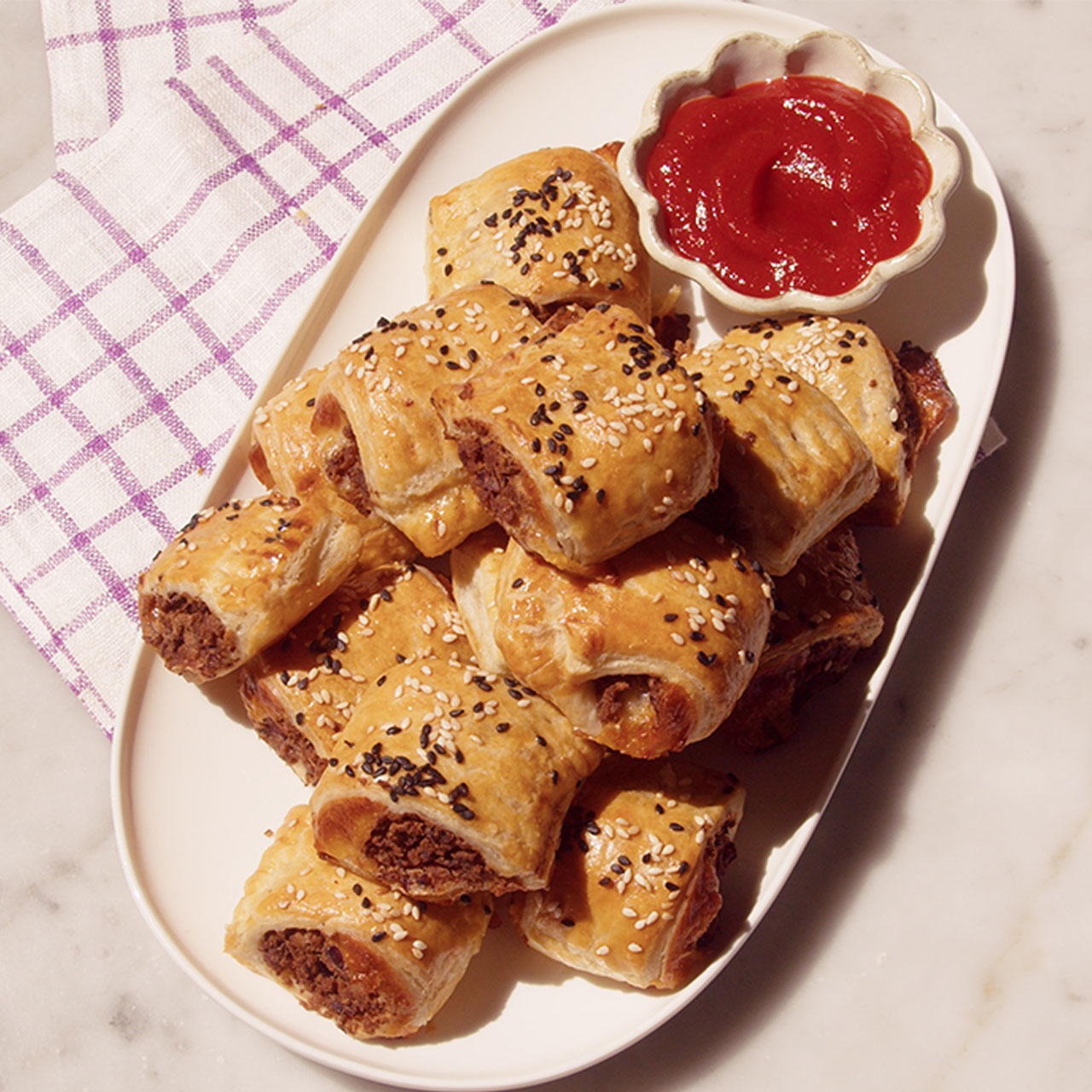Vegetable Sausage Rolls 