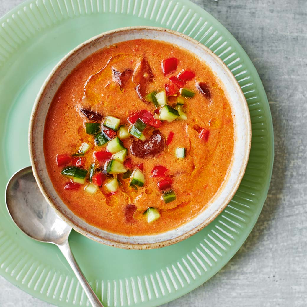 Ripe Tomato & Red Pepper Gazpacho