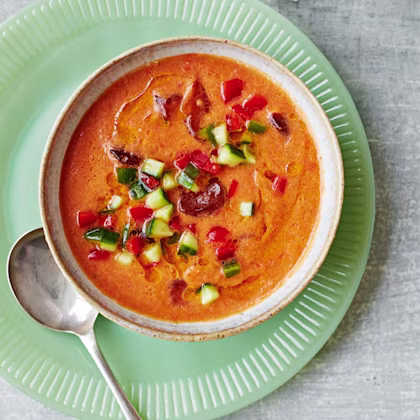 Ripe Tomato & Red Pepper Gazpacho