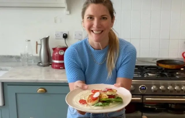 Halloumi Salad Wraps with Tahini Dressing