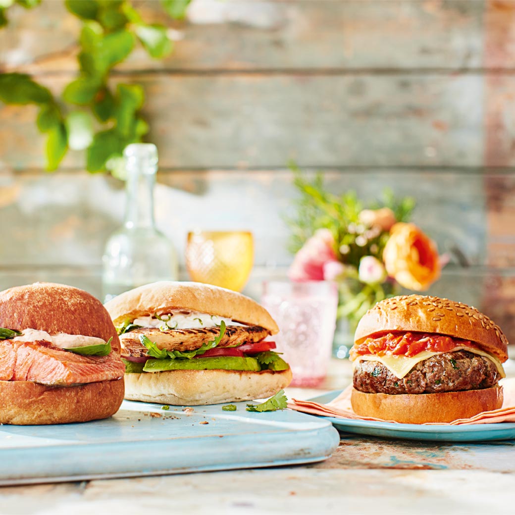 Piri Piri chicken burger with lime mayo & avocado