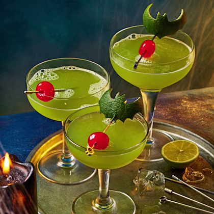 Green-with-Envy Halloween Cocktail