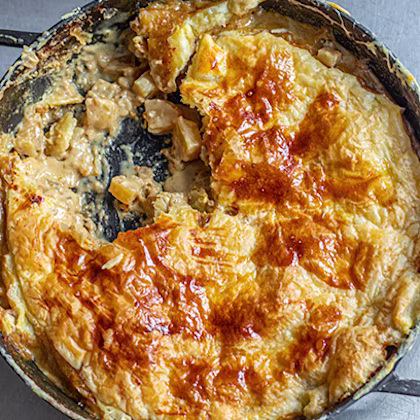 Potato & Caramelised Onion Pie