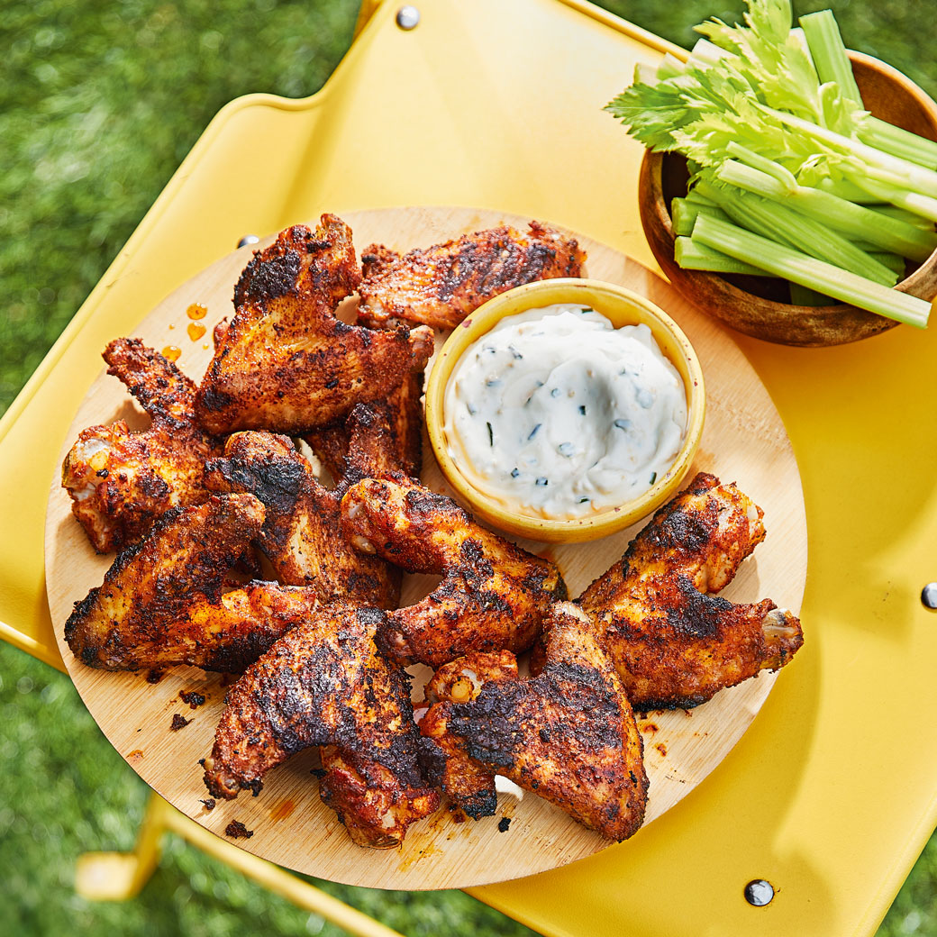Barbecued Old Bay Chicken Wings