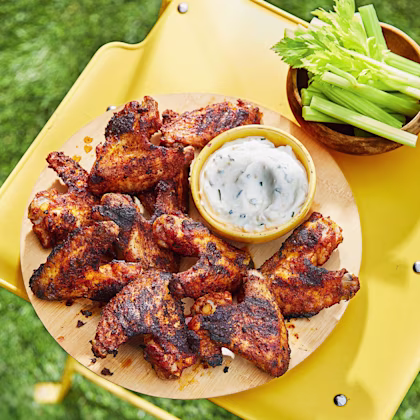 Barbecued Old Bay Chicken Wings