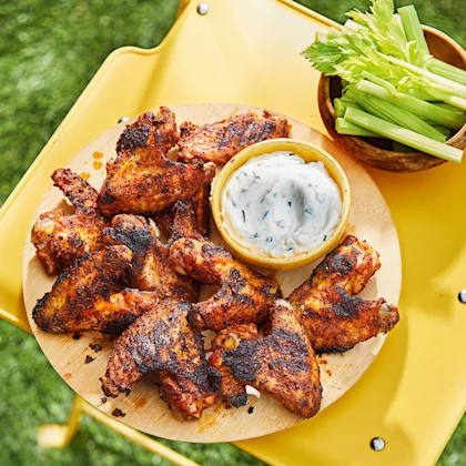 Barbecued Old Bay Chicken Wings