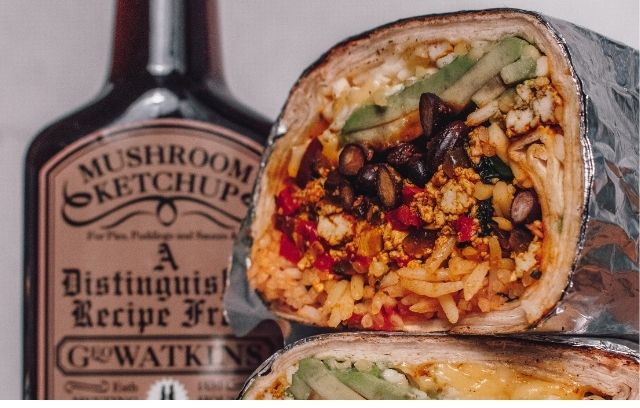 Tofu and Black Bean Breakfast Burrito