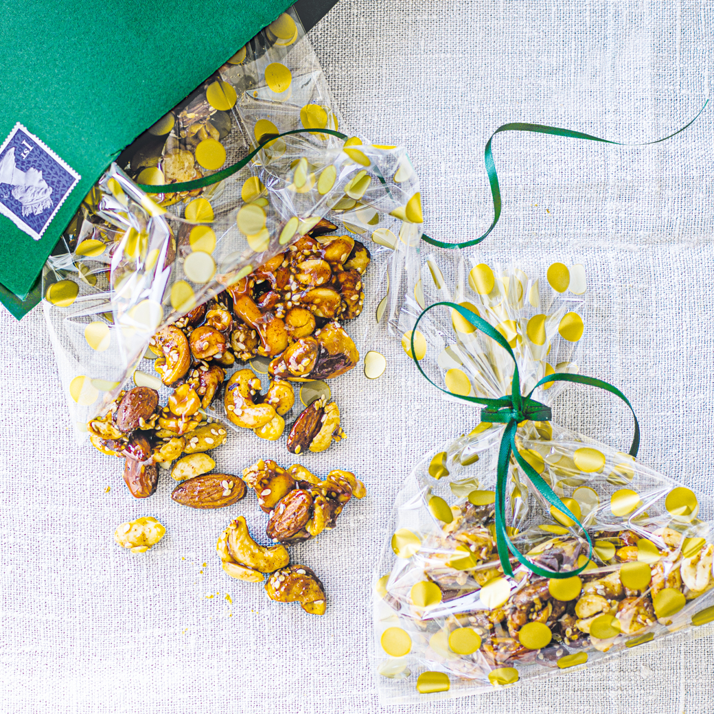 Spiced Honey Roasted Nuts