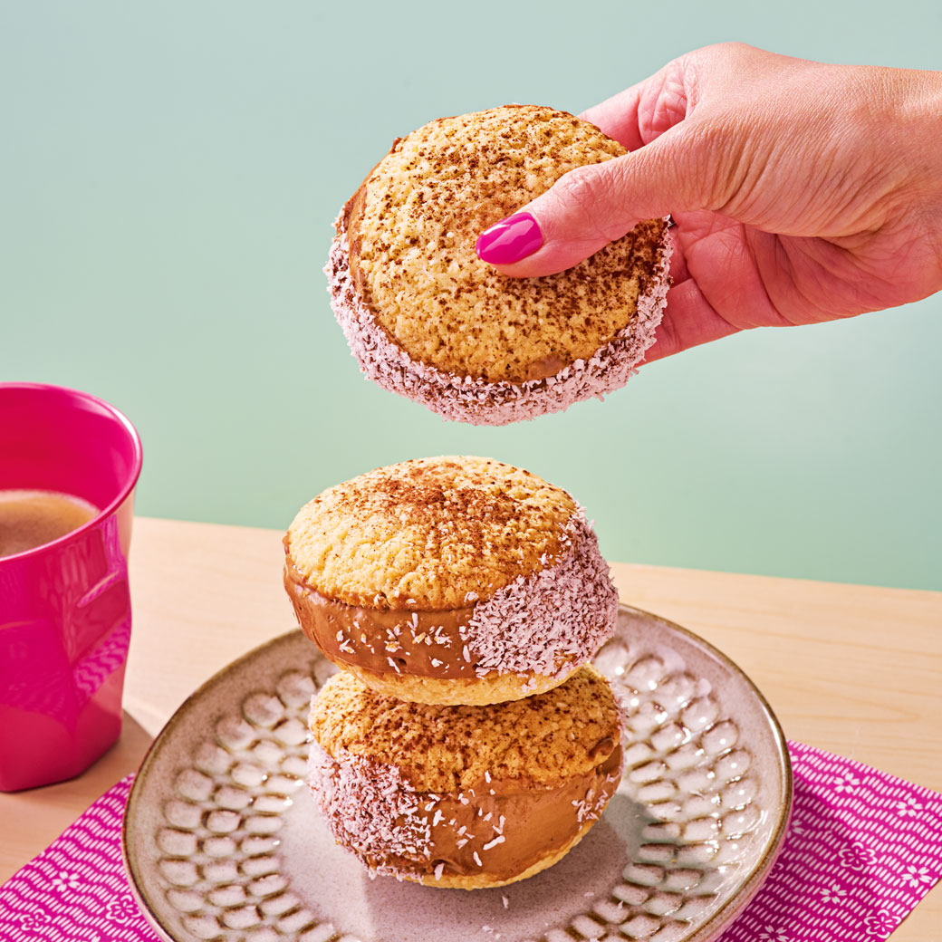 Vietnamese Coffee and Coconut Ice Cream Sandwich
