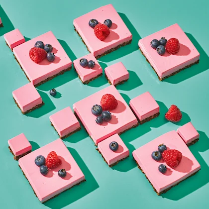 Beetroot Cheesecake Squares