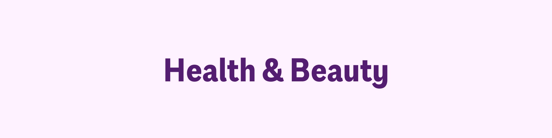 Health & Beauty