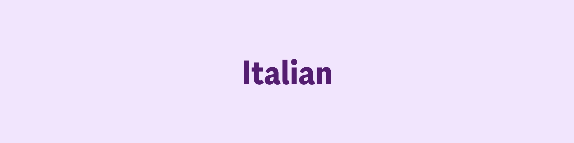 Italian