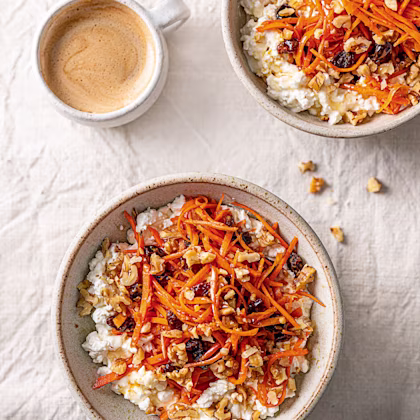 Carrot Cottage Cheese Bowl