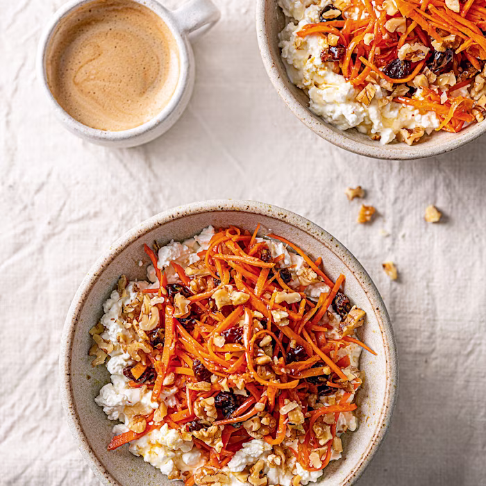 Carrot Cottage Cheese Bowl