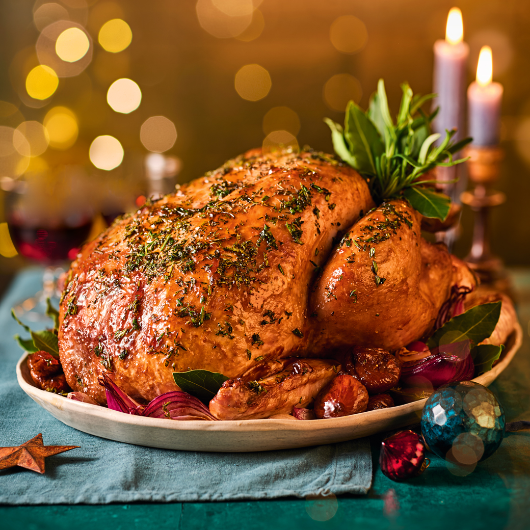 Roast Turkey with Figs, Port and Seville Orange Marmalade 