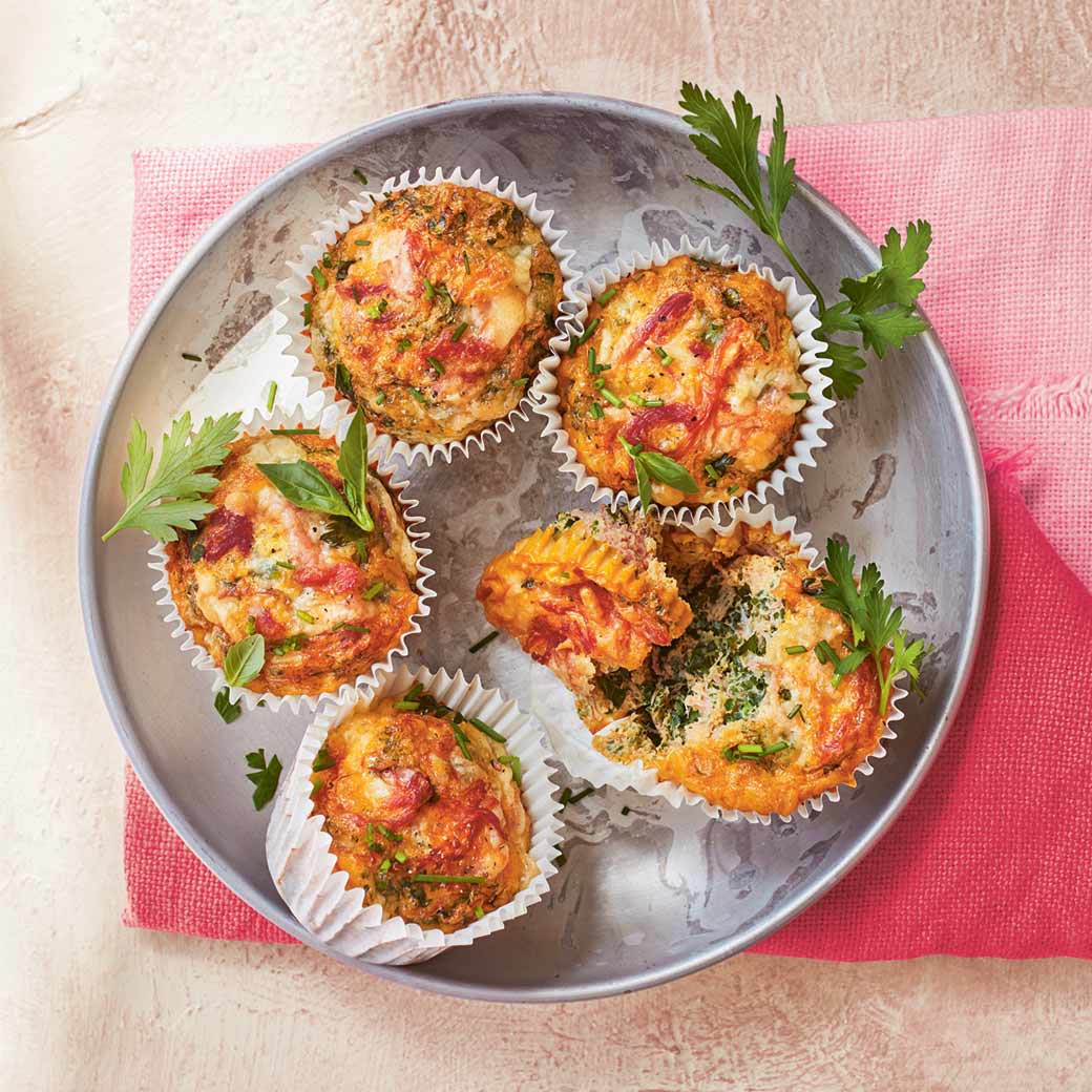 Summer Herb and Ham Hock Frittatas
